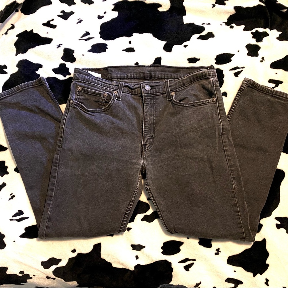 Levi’s Grey Black Slim Fit Straight Jean